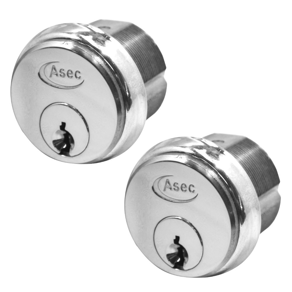 ASEC 5-Pin Screw-In Cylinder - AS1178 - Satin Chrome - AS1178