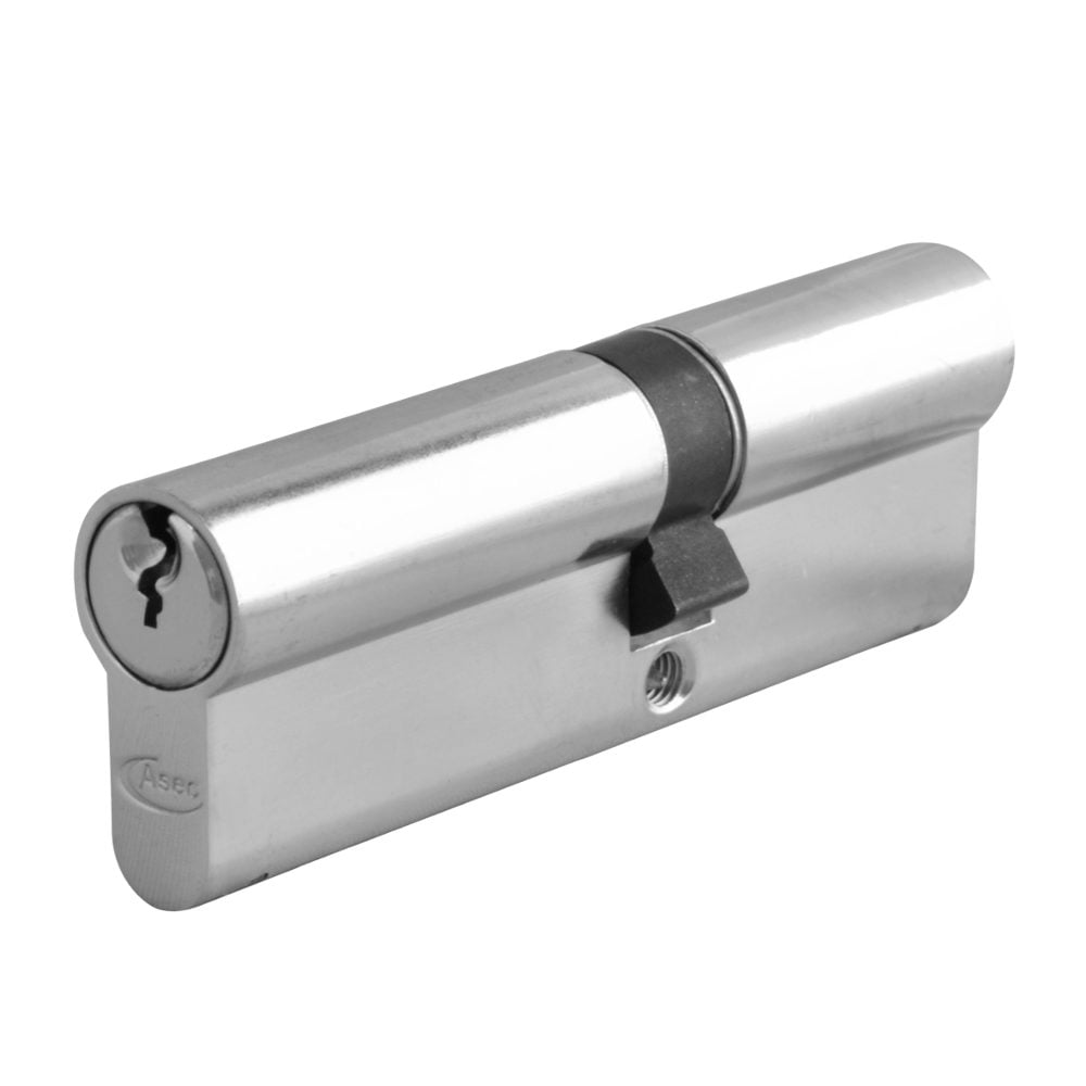 ASEC 6-Pin Euro Double Cylinder - AS1435 - 40/55 - Nickel Plated - AS1435