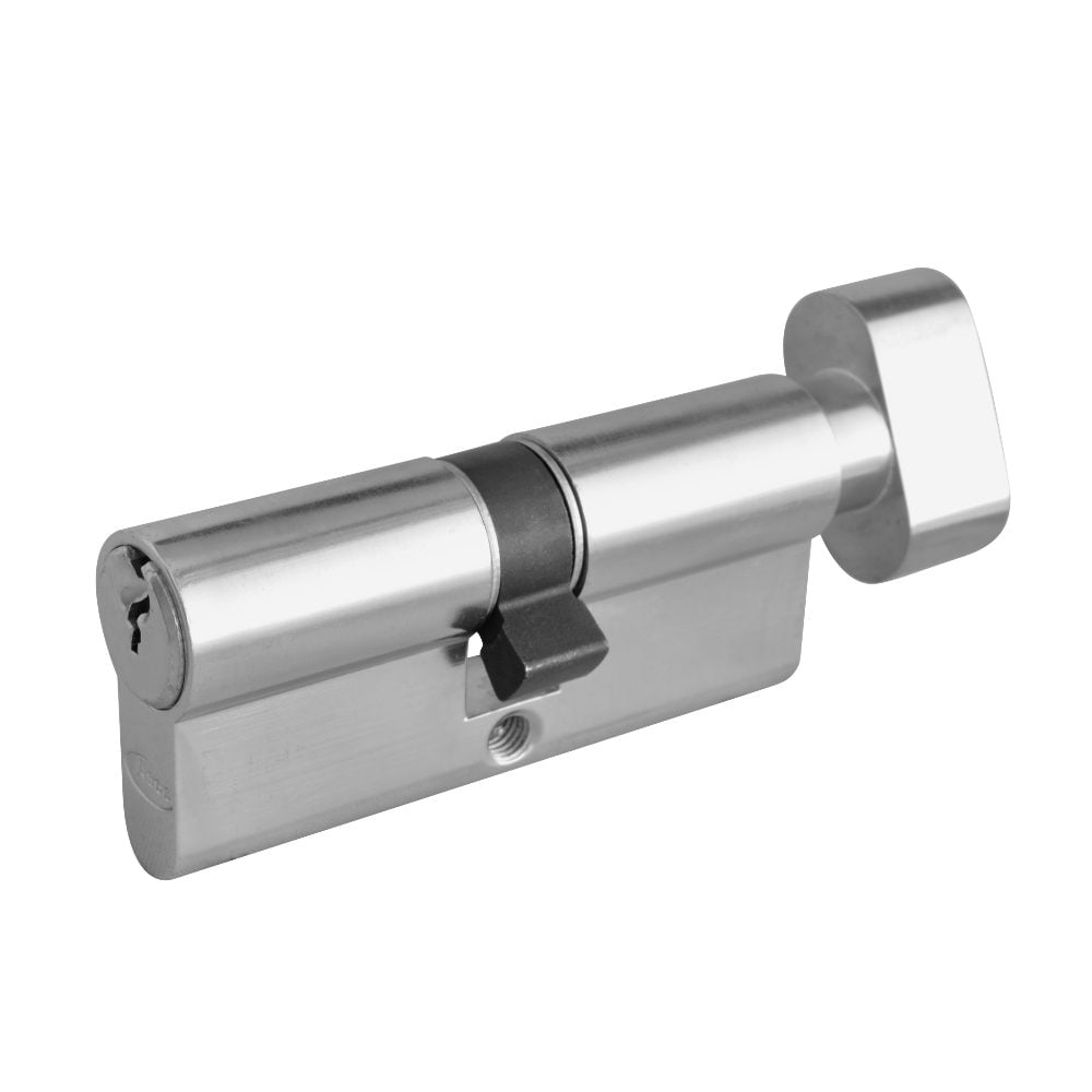 ASEC 6-Pin Euro Key &amp; Turn Cylinder - AS1422 - 35/T35 - Nickel Plated - AS1422