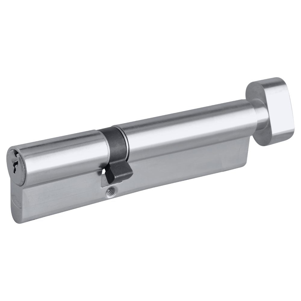 ASEC 6-Pin Euro Key &amp; Turn Cylinder - AS10881 - 45/T75 - Nickel Plated - AS10881