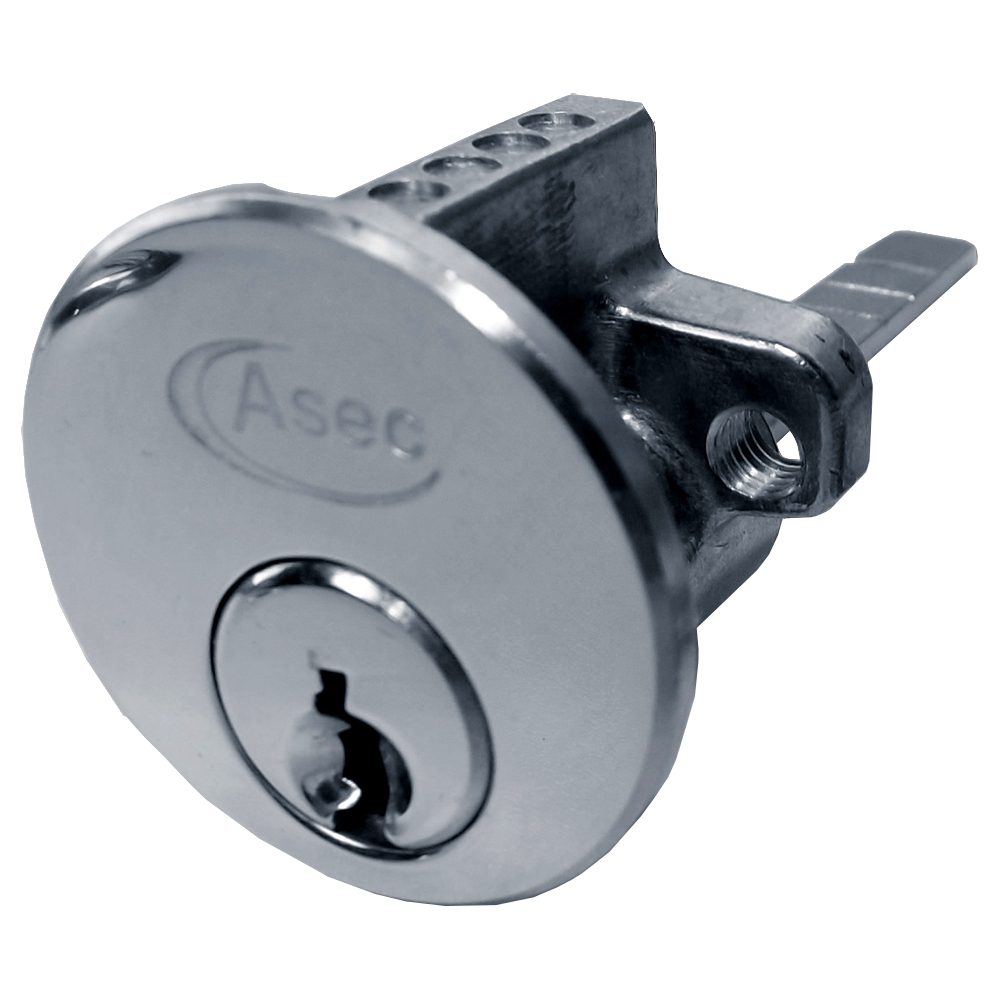 ASEC 6-Pin Rim Cylinder - AS10795 - Nickel Plated - AS10795