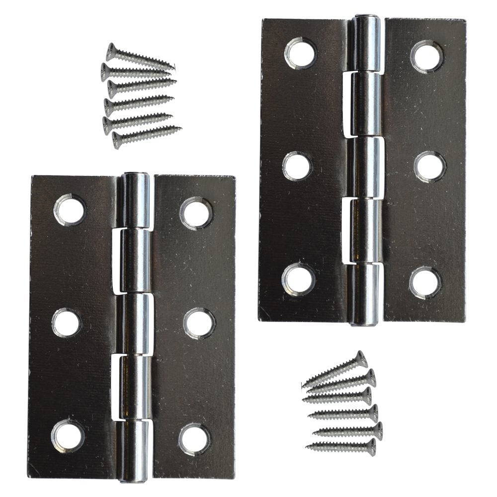 ASEC 75mm Button Tip Butt Hinges