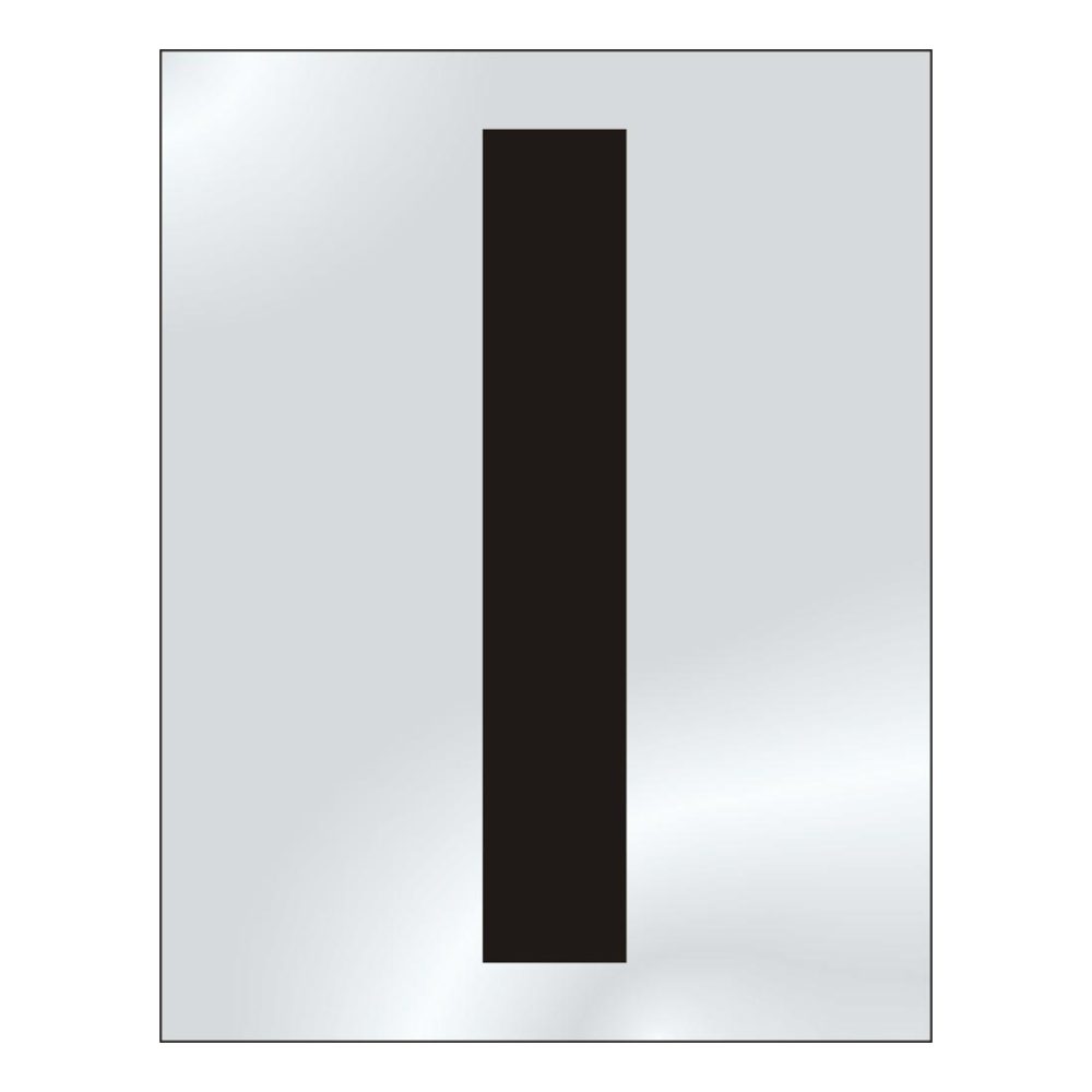 ASEC 75mm Chrome Letters &amp; Numerals - AS4580 - Chrome Plated - AS4580