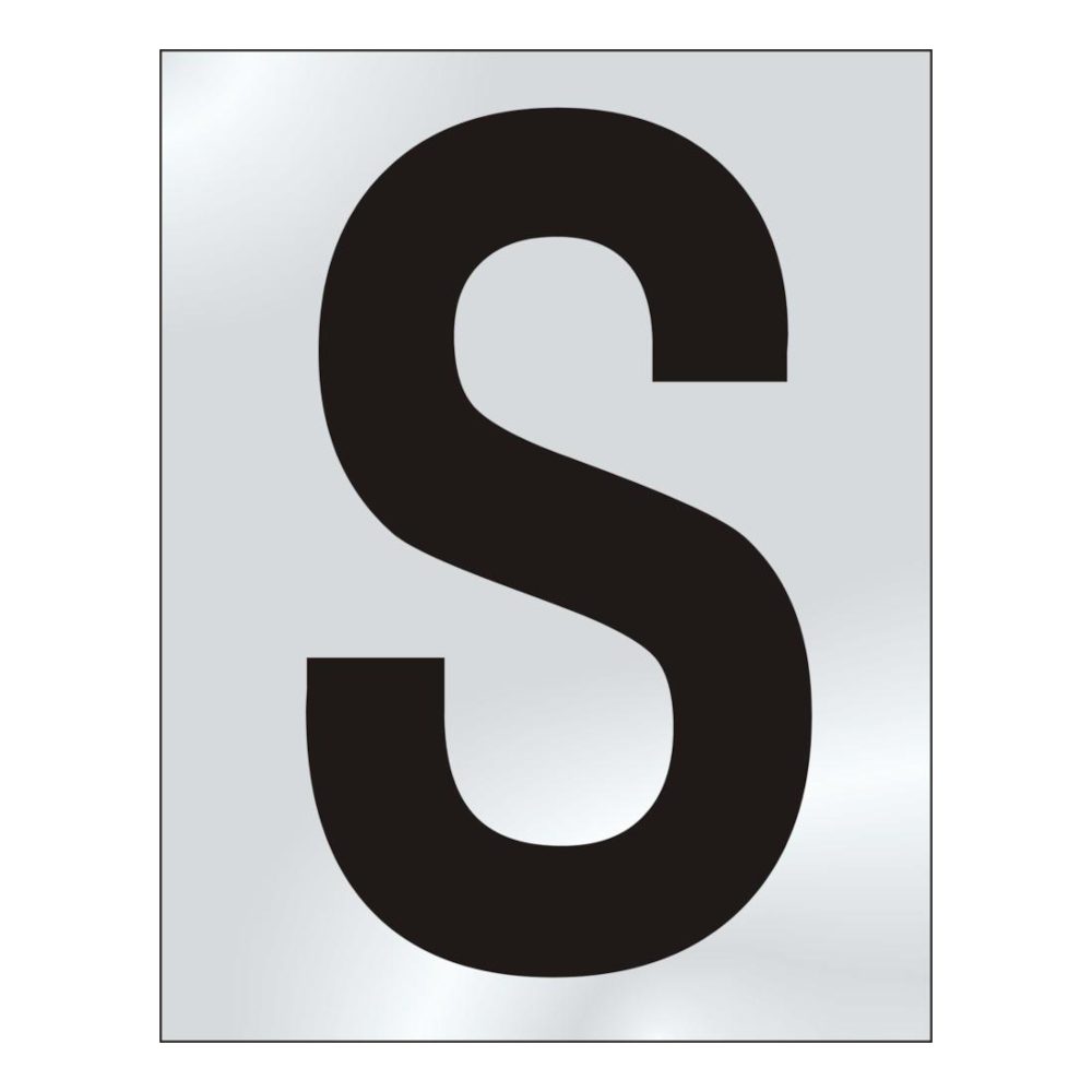 ASEC 75mm Chrome Letters &amp; Numerals - AS4600 - Chrome Plated - AS4600