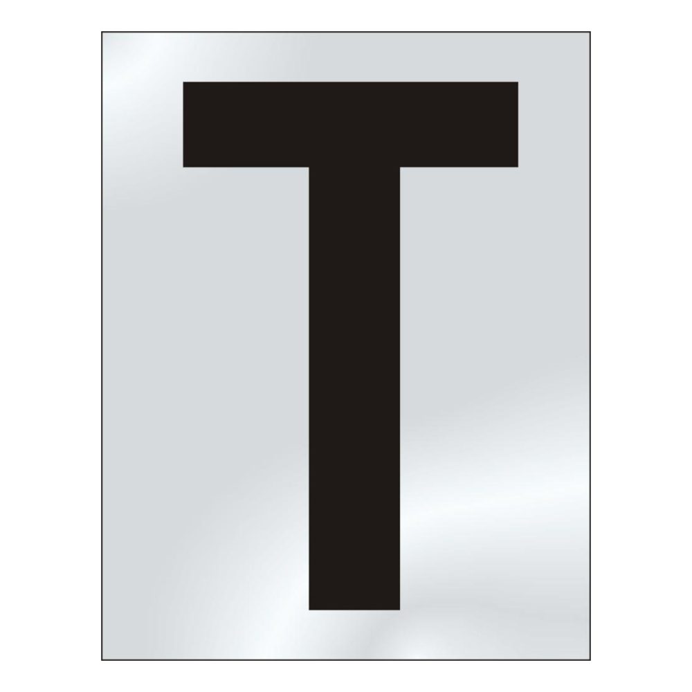 ASEC 75mm Chrome Letters &amp; Numerals - AS4602 - Chrome Plated - AS4602