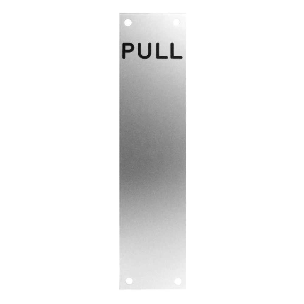 ASEC 75mm Wide Aluminium `Pull` Finger Plate