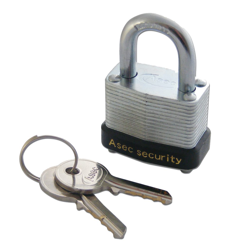 ASEC 787 &amp; 797 Open Shackle Laminated Padlock - AS2537 - AS2537