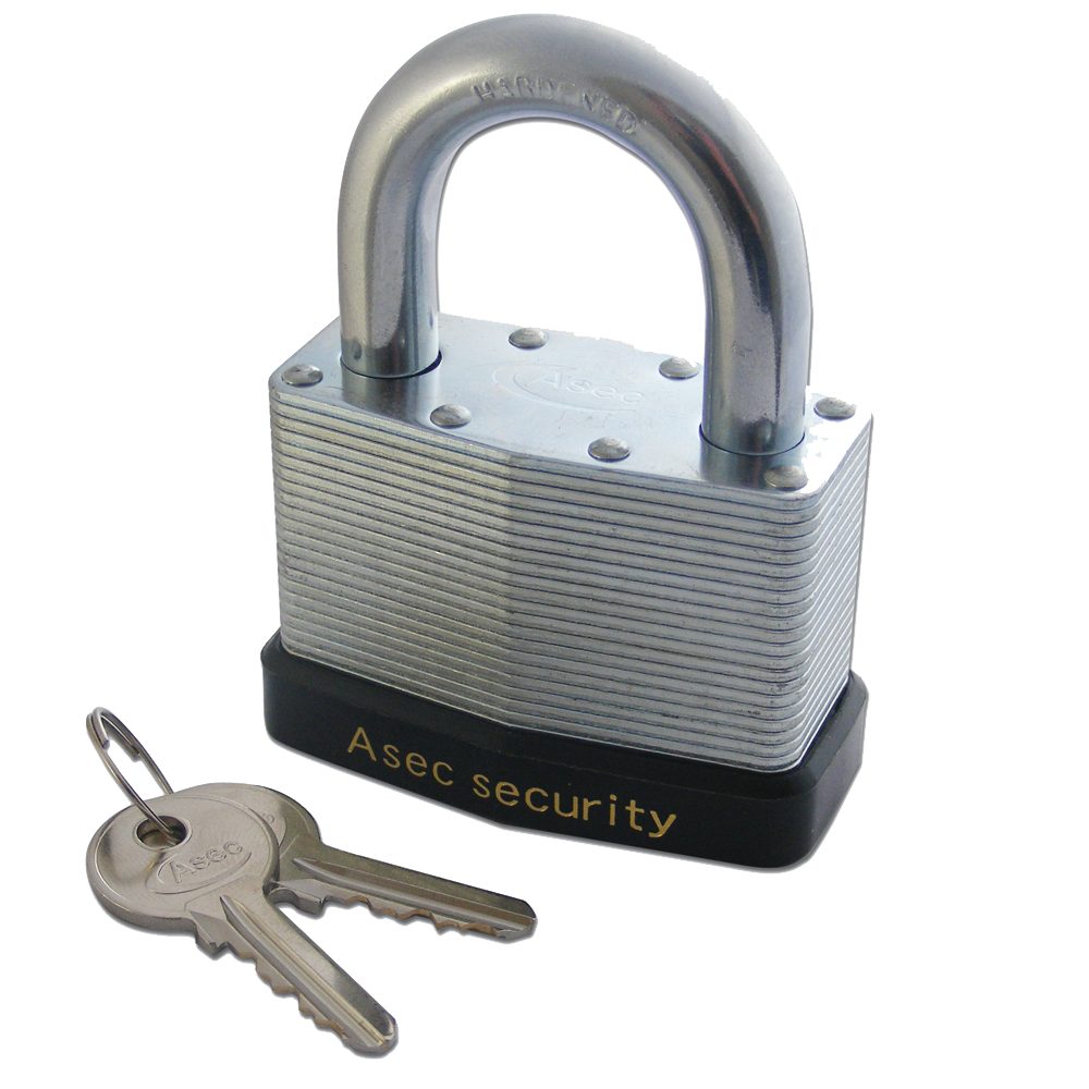 ASEC 787 &amp; 797 Open Shackle Laminated Padlock - AS2542 - AS2542