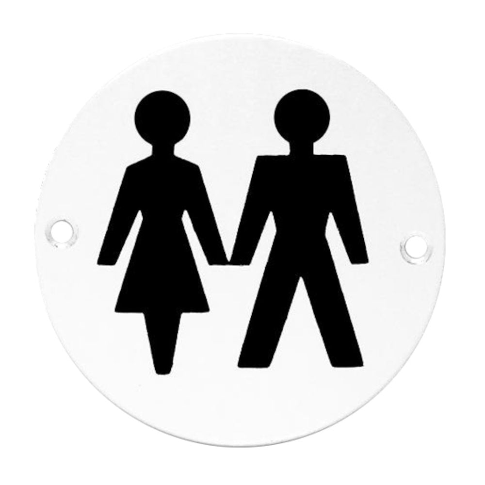 ASEC Aluminium Metal Toilet Door Sign