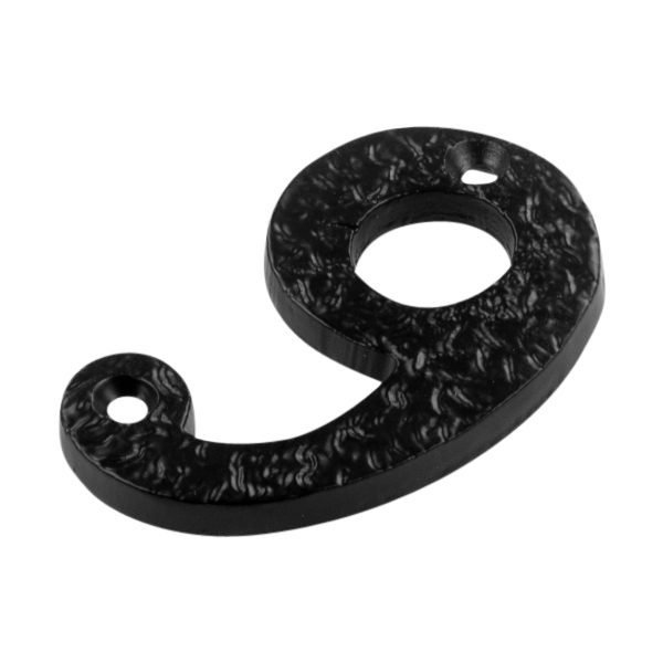 ASEC Antique Style Metal Numerals - AS12037 - Black - AS12037