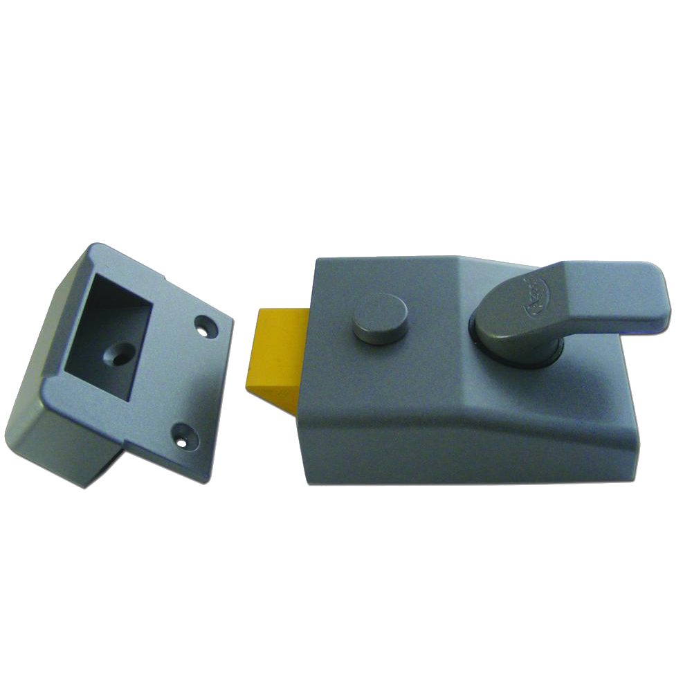 ASEC AS14 &amp; AS18 Non-Deadlocking Nightlatch - AS1720 - Dull Metal Grey - AS1720