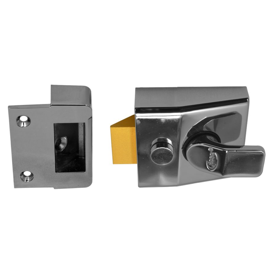 ASEC AS14 &amp; AS18 Non-Deadlocking Nightlatch - AS1733 - Polished Chrome - AS1733