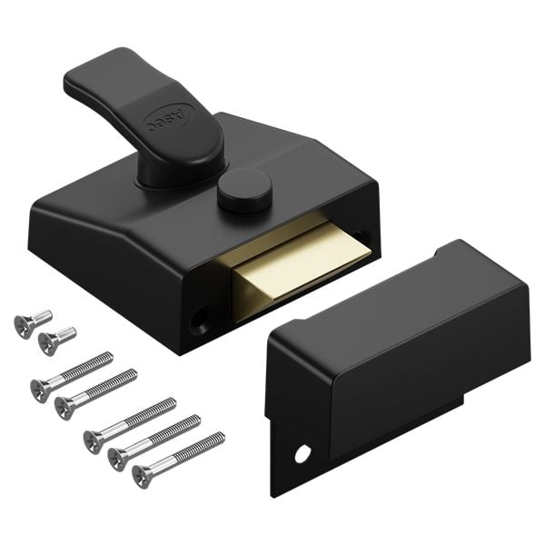 ASEC AS14 &amp; AS18 Non-Deadlocking Nightlatch - AS12280 - Black - AS12280