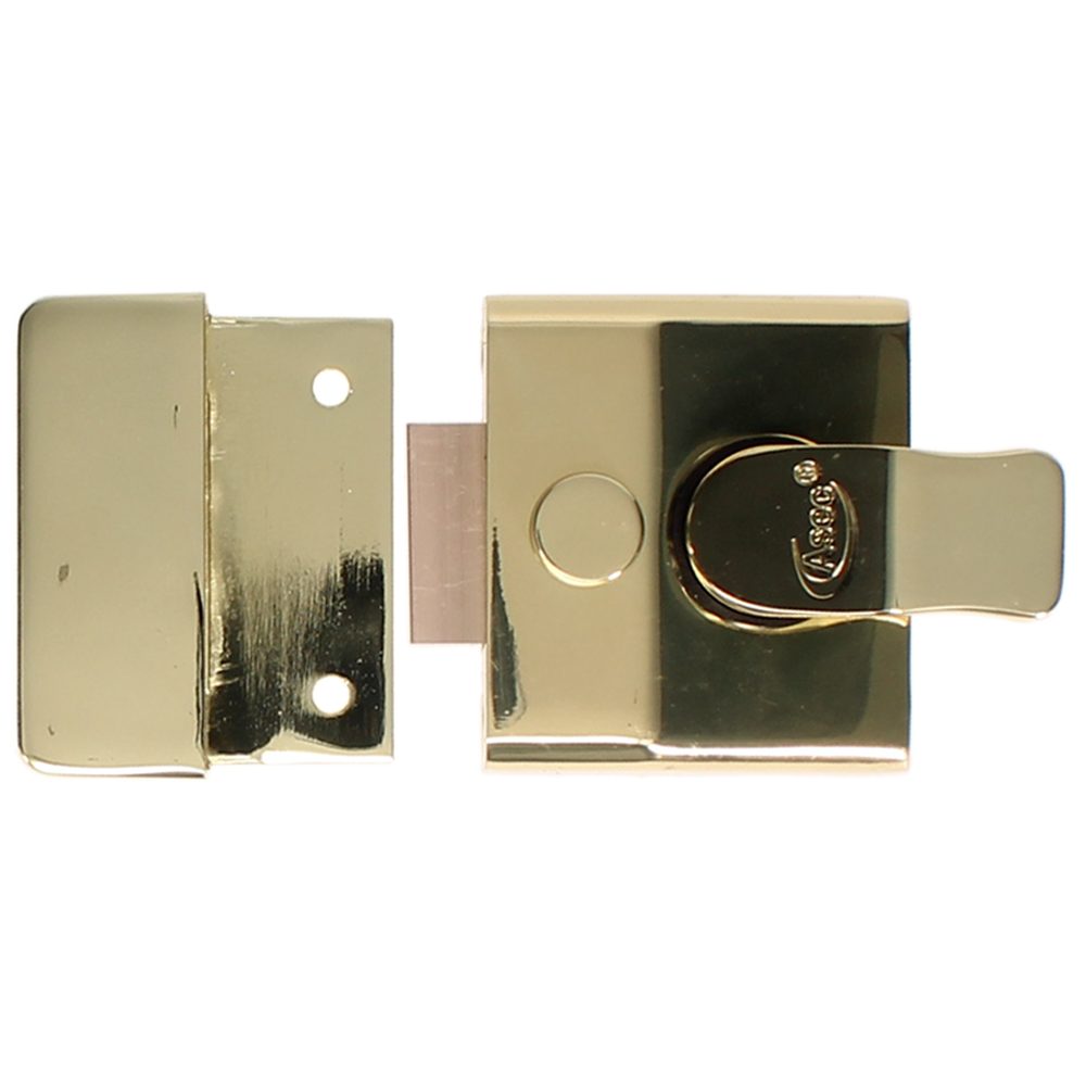 ASEC AS14 &amp; AS18 Non-Deadlocking Nightlatch - AS12532 - Brasslux - AS12532