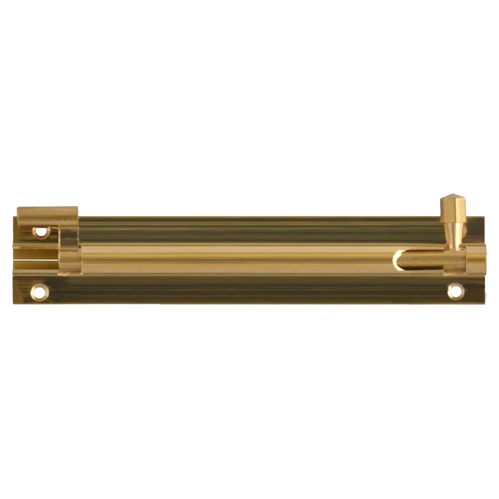 ASEC Brass Necked Barrel Bolt - AS3378 - Polished Brass - AS3378