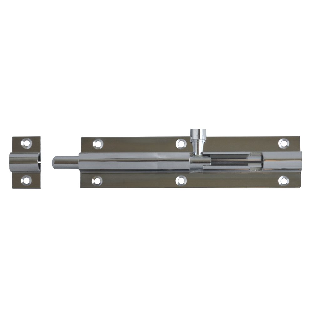 ASEC Chrome 25mm Wide Straight Barrel Bolt - AS3361 - Chrome Plated - AS3361