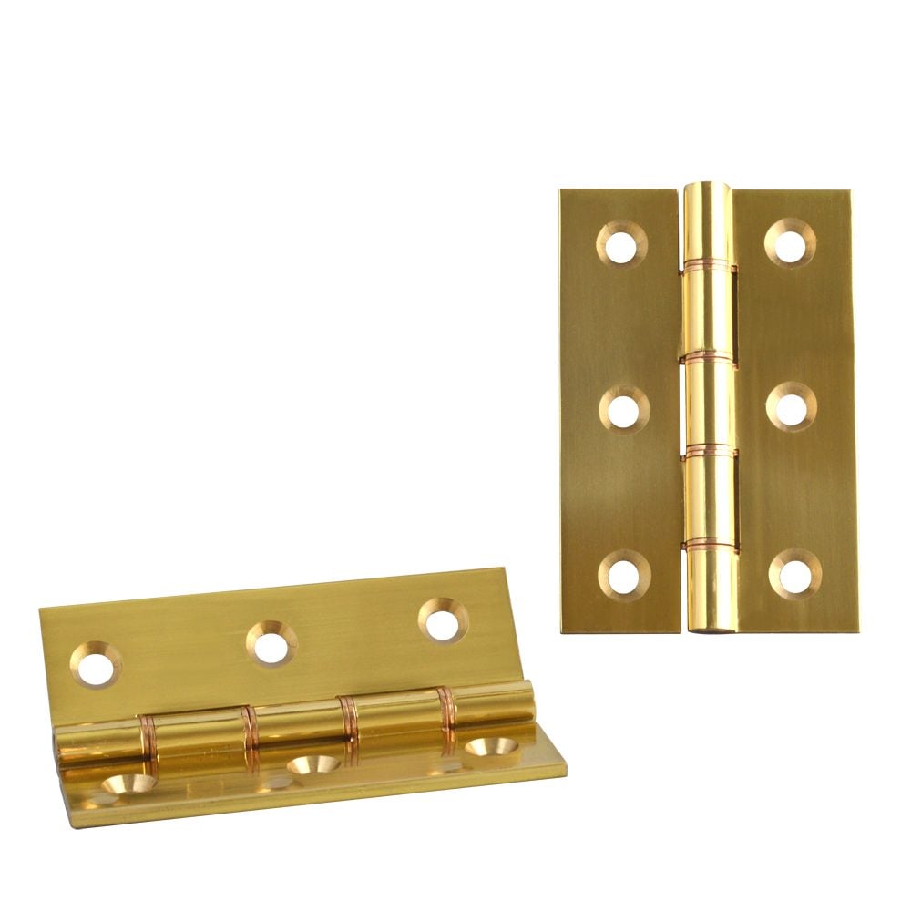 ASEC Double Steel Washer Hinge - AS1501 - Polished Brass - AS1501