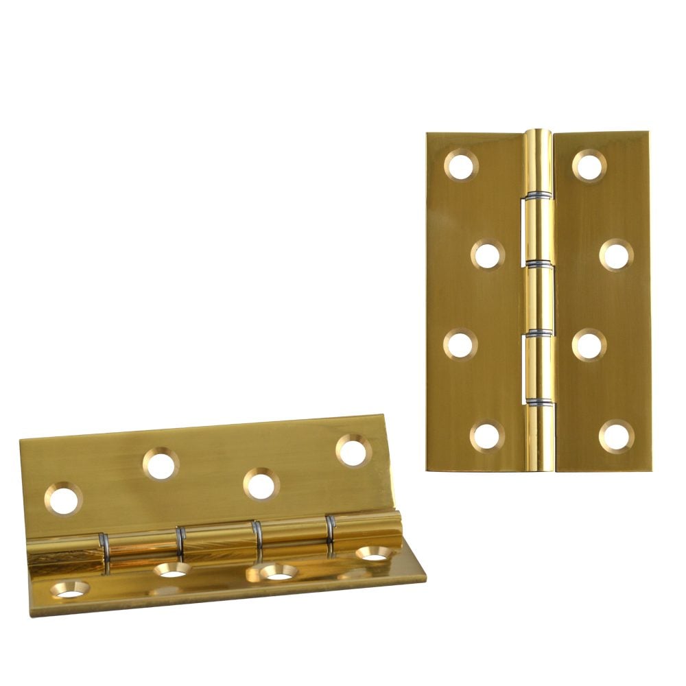 ASEC Double Steel Washer Hinge - AS1502 - Polished Brass - AS1502