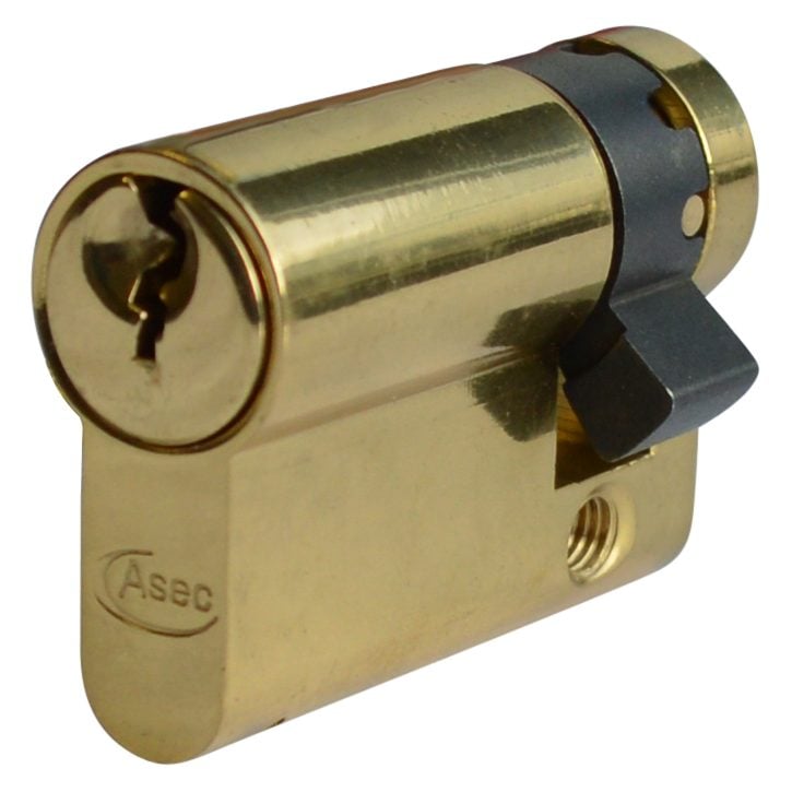 Asec Euro Half Cylinder With Adjustable Cam - 5 Pin