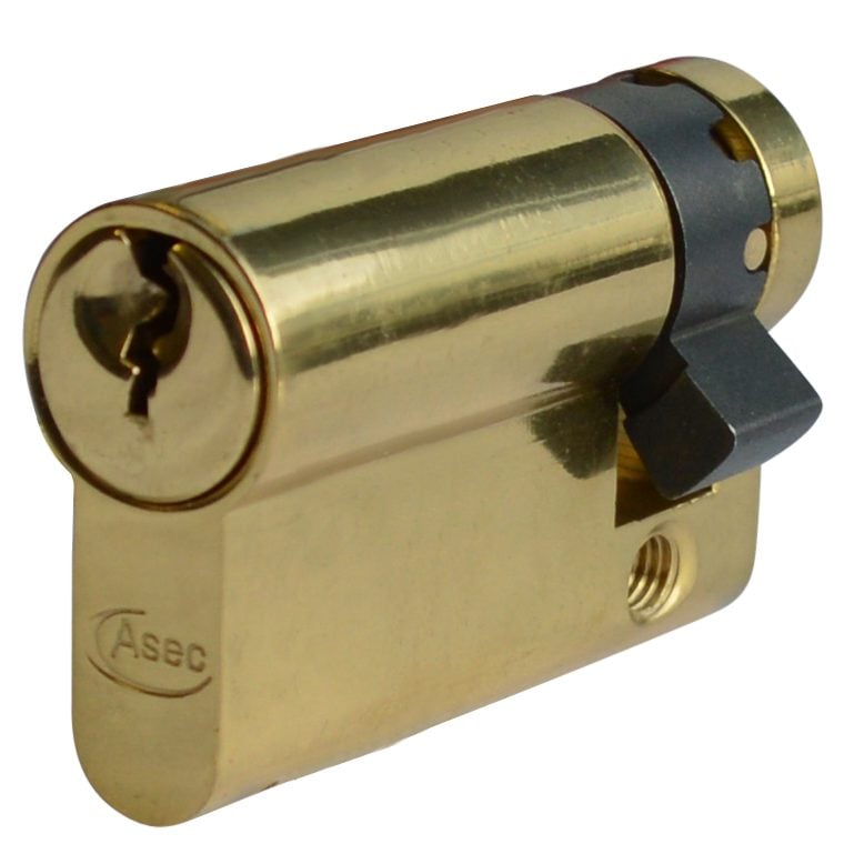 Asec Euro Half Cylinder With Adjustable Cam - 6 Pin