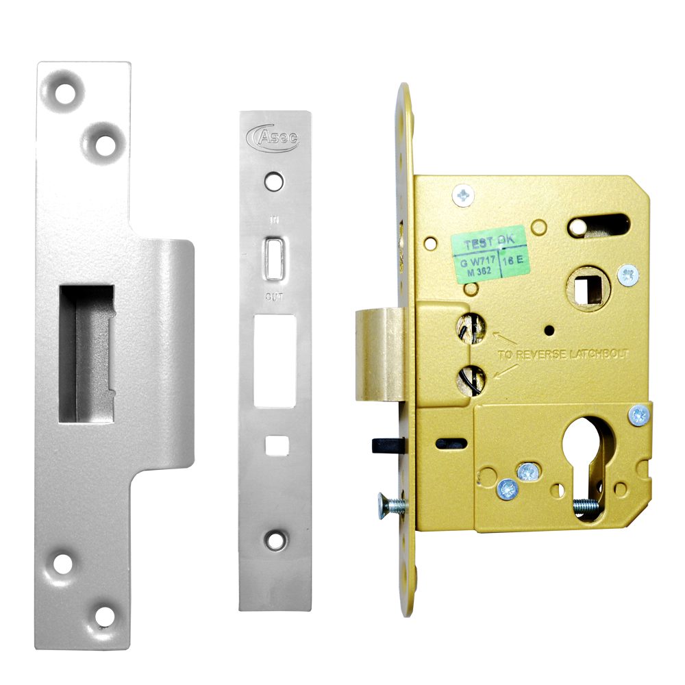 ASEC Euro / Oval Nightlatch Case - AS1094 - Stainless Steel - AS1094
