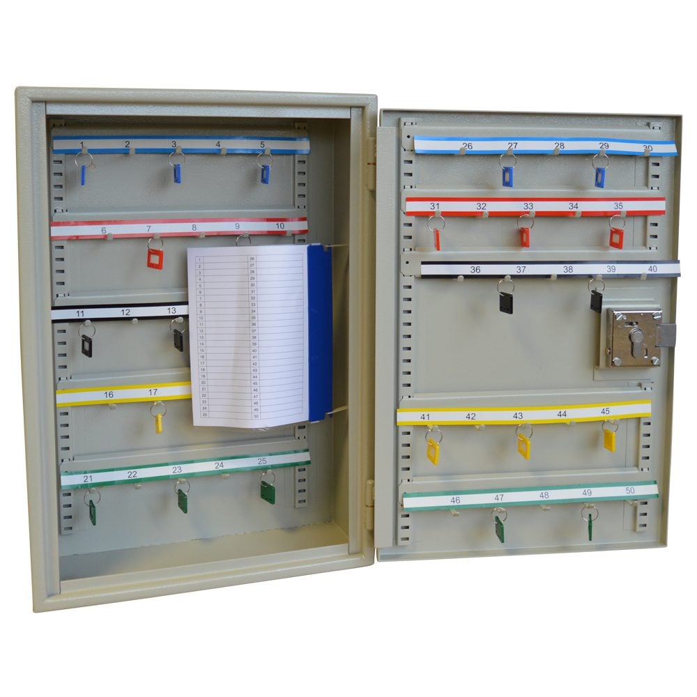 ASEC Extra Security 50 Hook Cabinet for Padlocks or Key Bunches