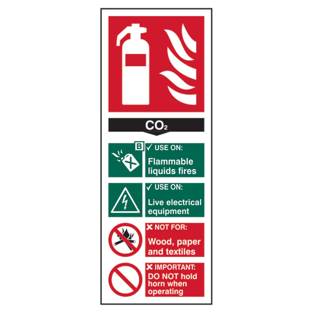 ASEC Fire Extinguisher Signs 82mm x 202mm - AS11552 - AS11552