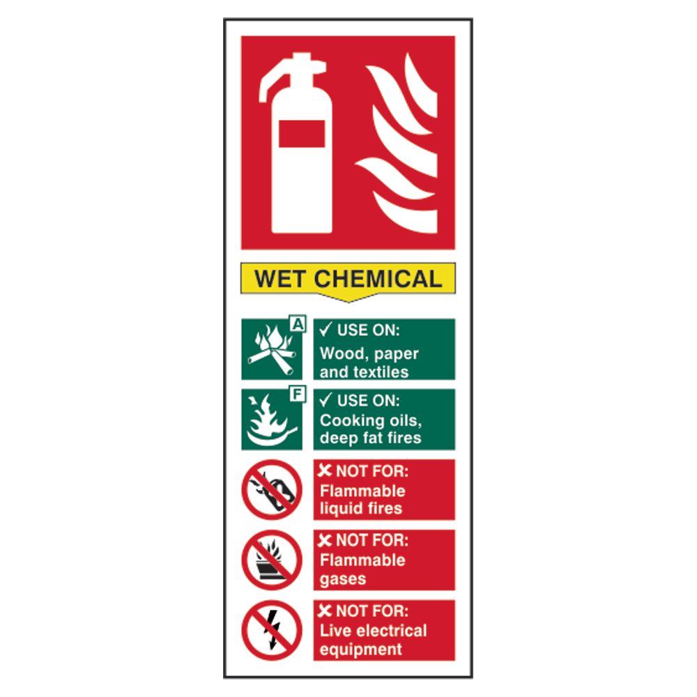 ASEC Fire Extinguisher Signs 82mm x 202mm - AS11553 - AS11553