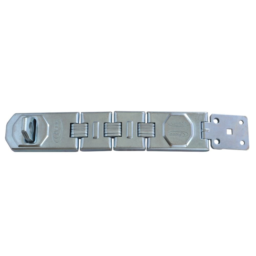 ASEC Galvanised Multi Link Concealed Fixing Hasp &amp; Staple - AS1815 - Galvanised - AS1815