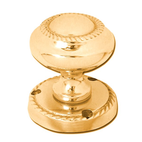 ASEC Georgian Mortice Knobs - AS3797 - Polished Brass - AS3797