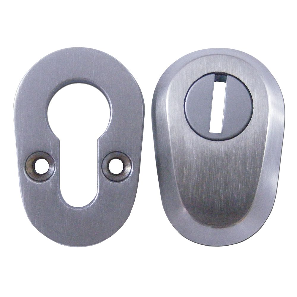 ASEC High Security Bolt Through Euro Escutcheon Set - AS10026 - Satin Chrome - AS10026