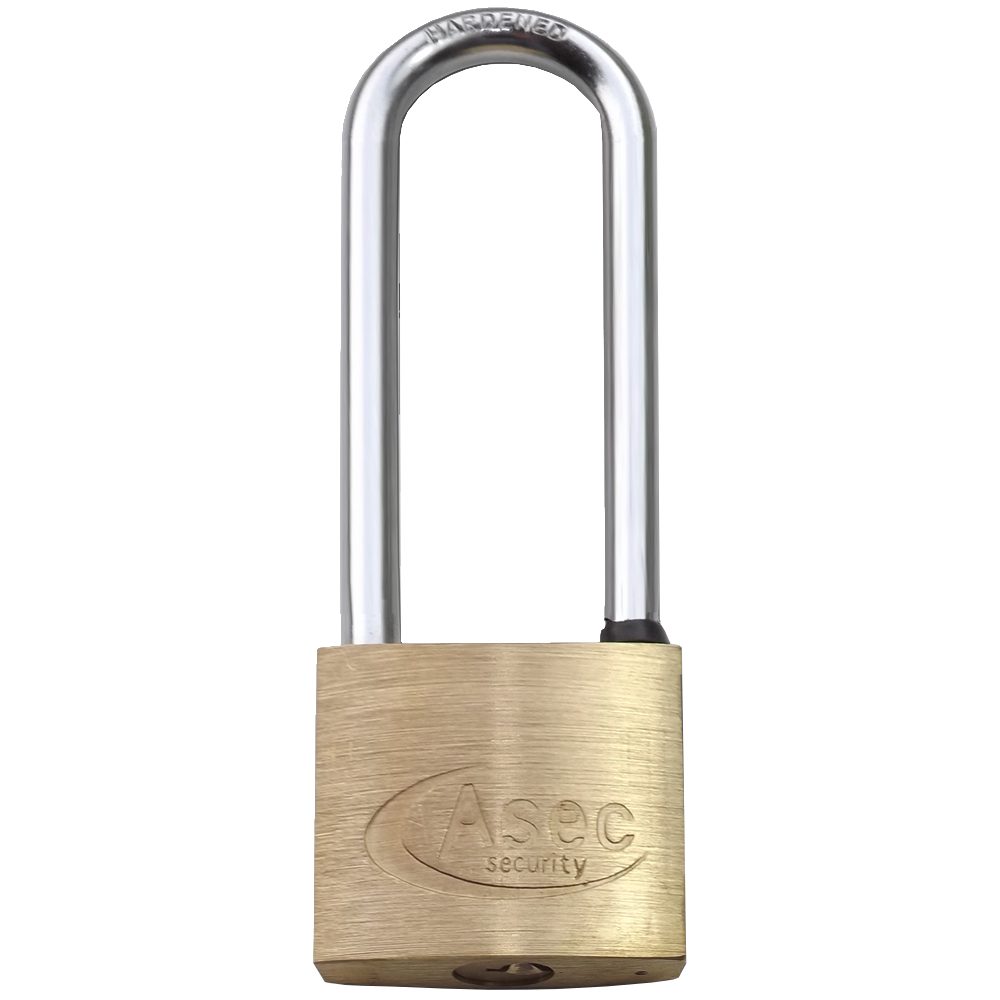 ASEC KA Long Shackle Brass Padlock