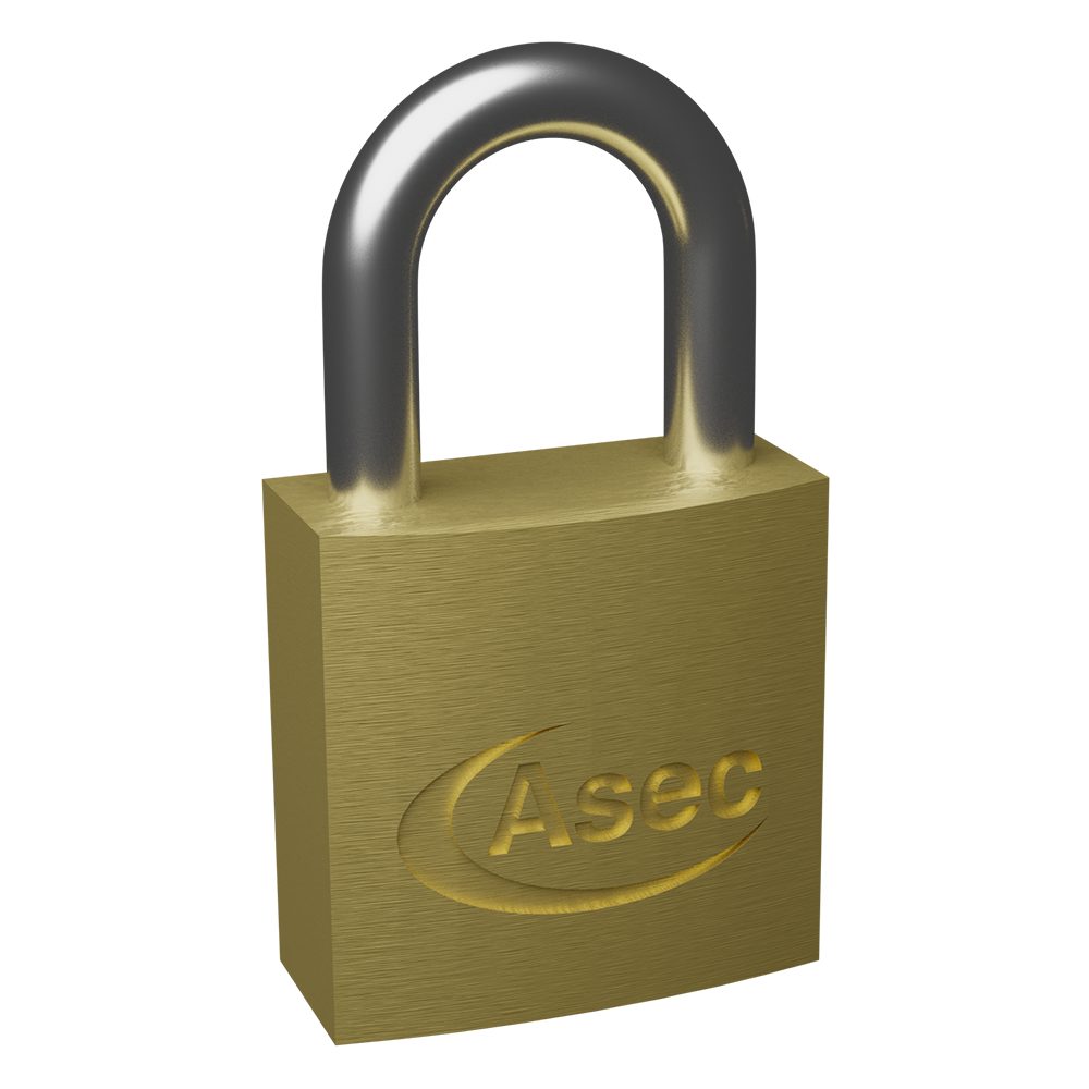 ASEC KA Open Shackle Brass Padlock