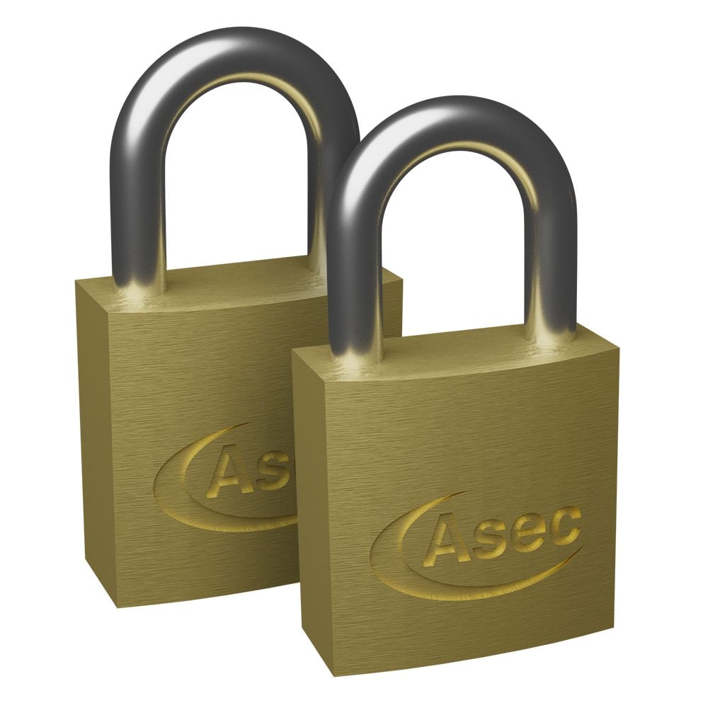 ASEC KA Open Shackle Brass Padlock