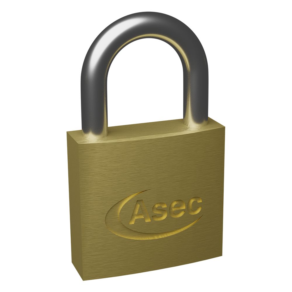 ASEC KA Open Shackle Brass Padlock