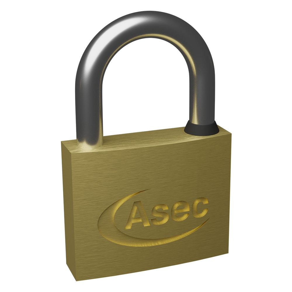 ASEC KA Open Shackle Brass Padlock