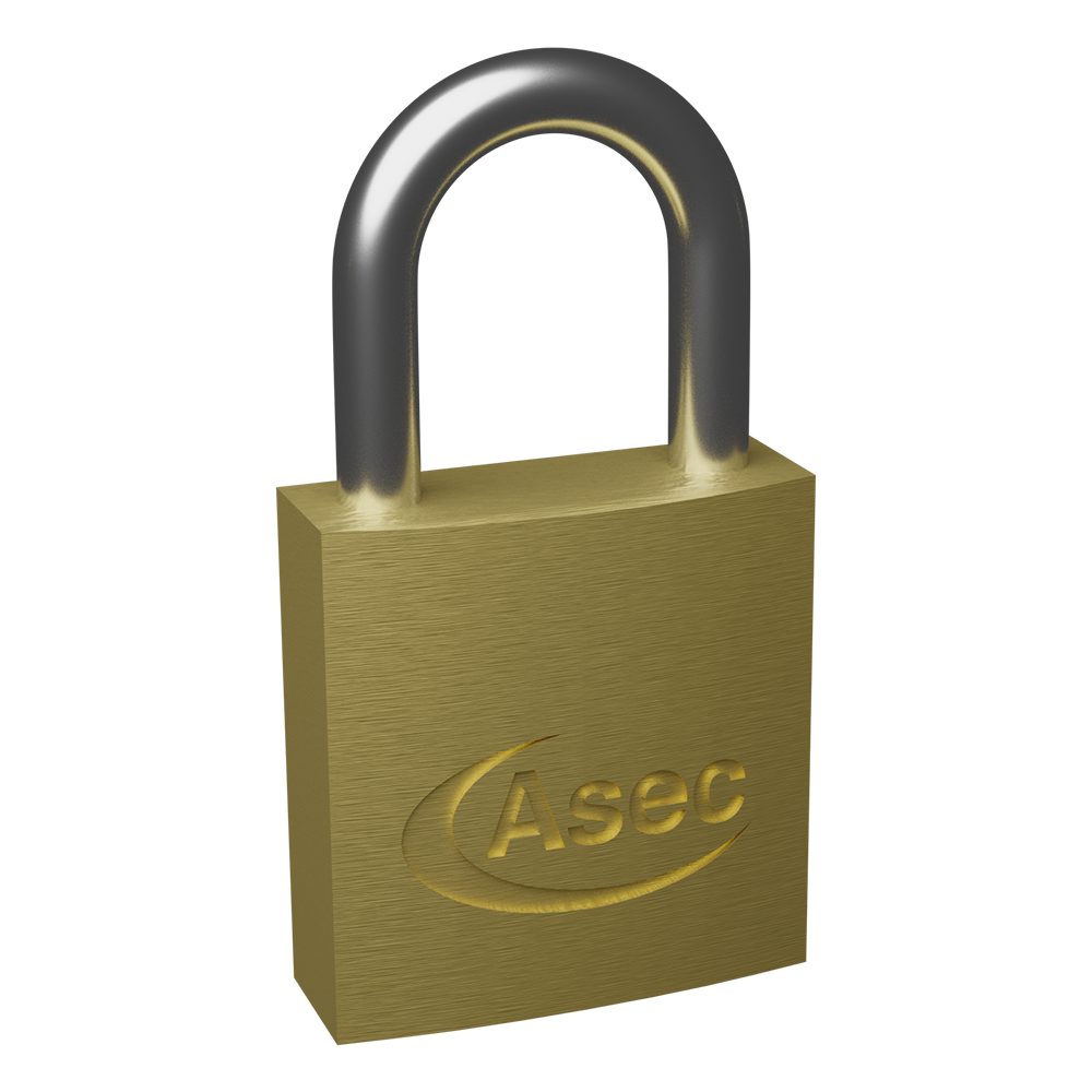 ASEC KD Open Shackle Brass Padlock