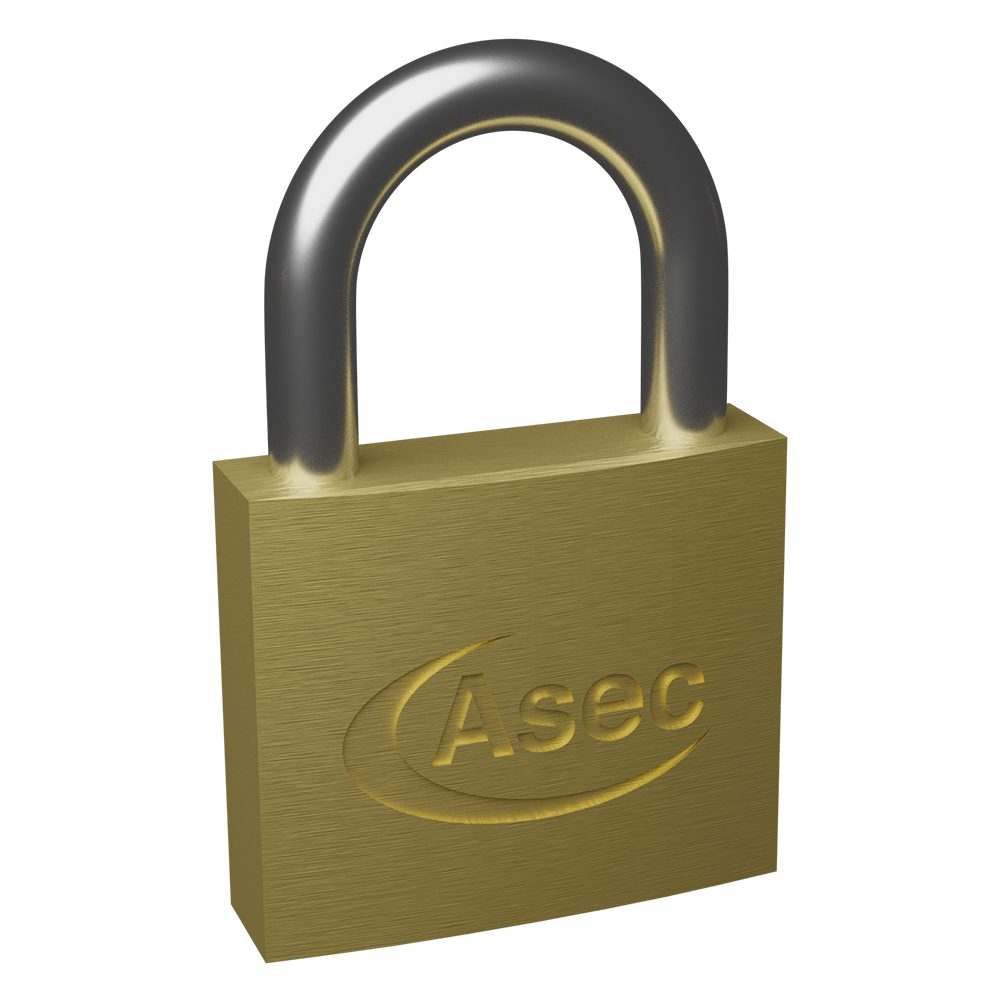 ASEC KD Open Shackle Brass Padlock - AS2510 - AS2510