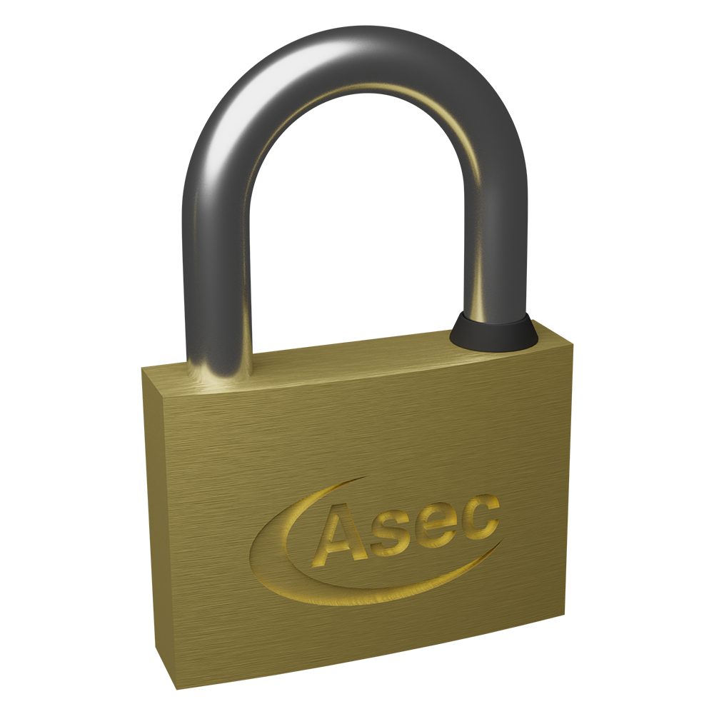 ASEC KD Open Shackle Brass Padlock - AS2530 - AS2530