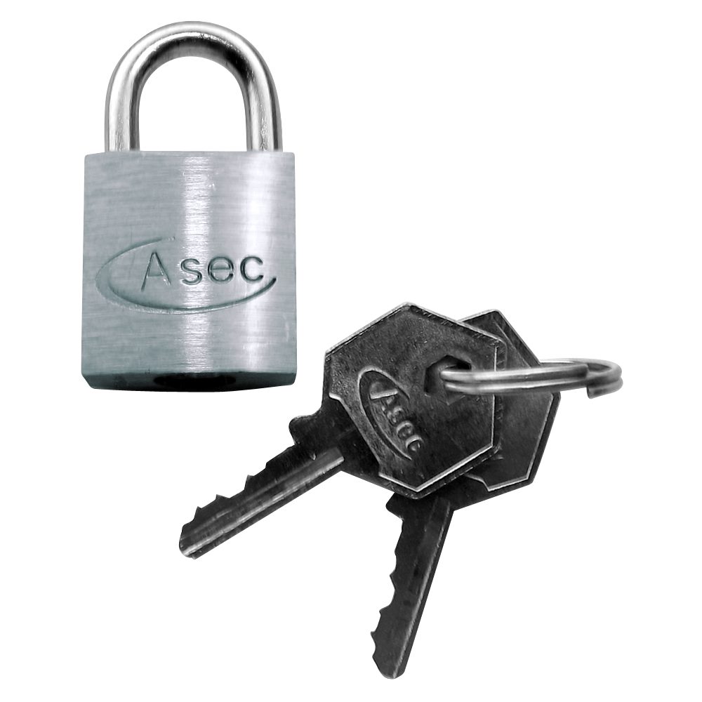 ASEC KD Open Shackle Chrome Finish Padlock - AS11864 - AS11864