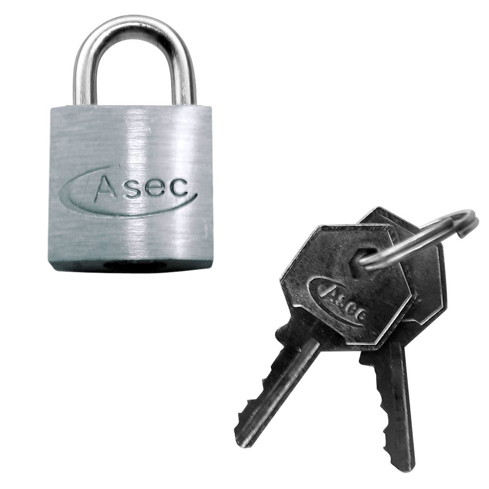 ASEC KD Open Shackle Chrome Finish Padlock - AS11865 - AS11865