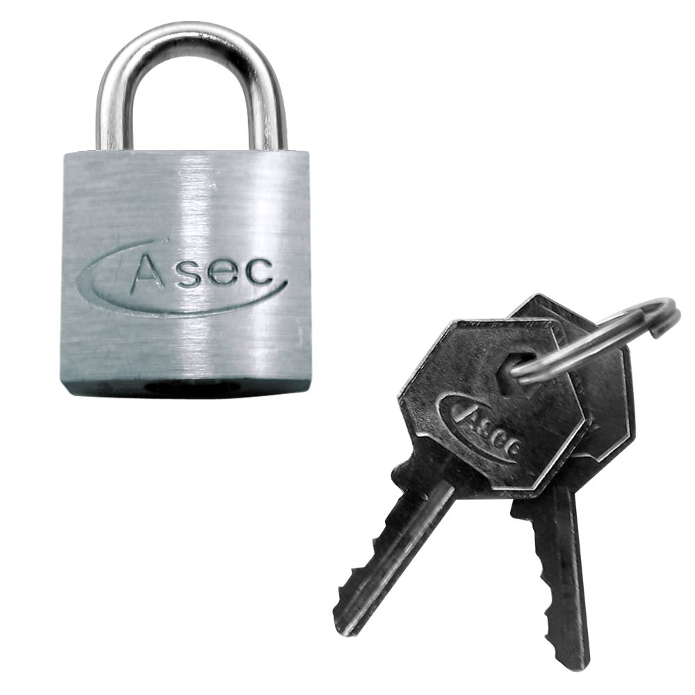 ASEC KD Open Shackle Chrome Finish Padlock - AS11866 - AS11866