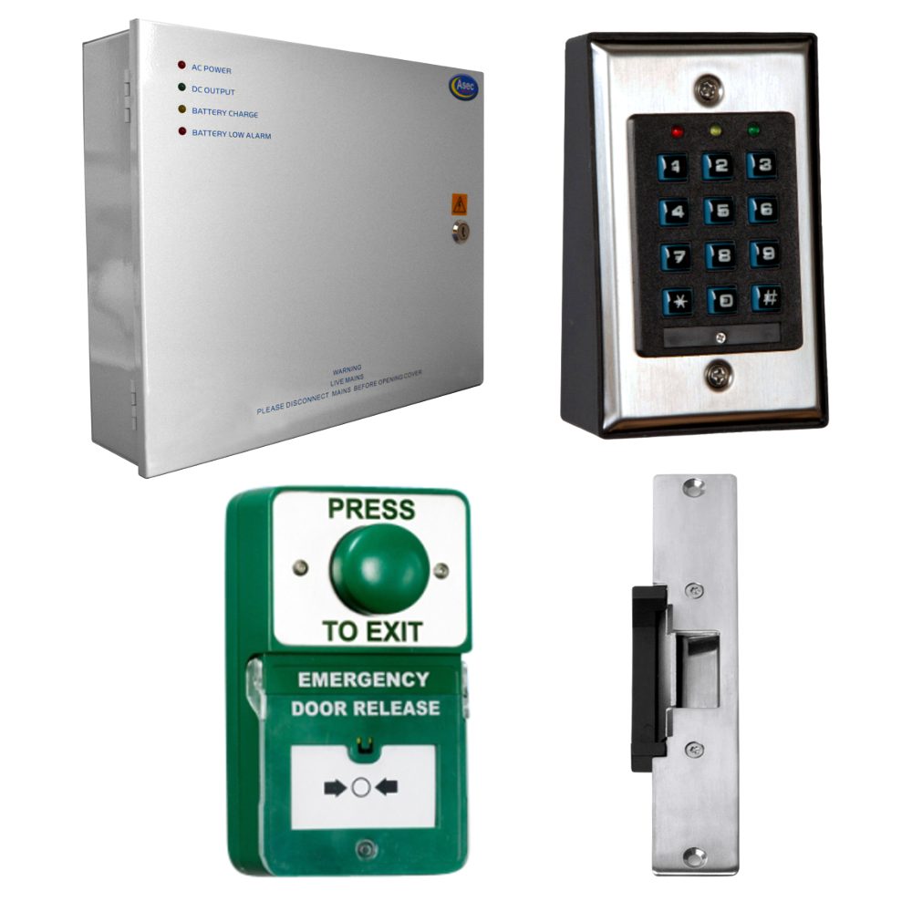 ASEC Keypad Kit with Exit Button, Call Point and Release