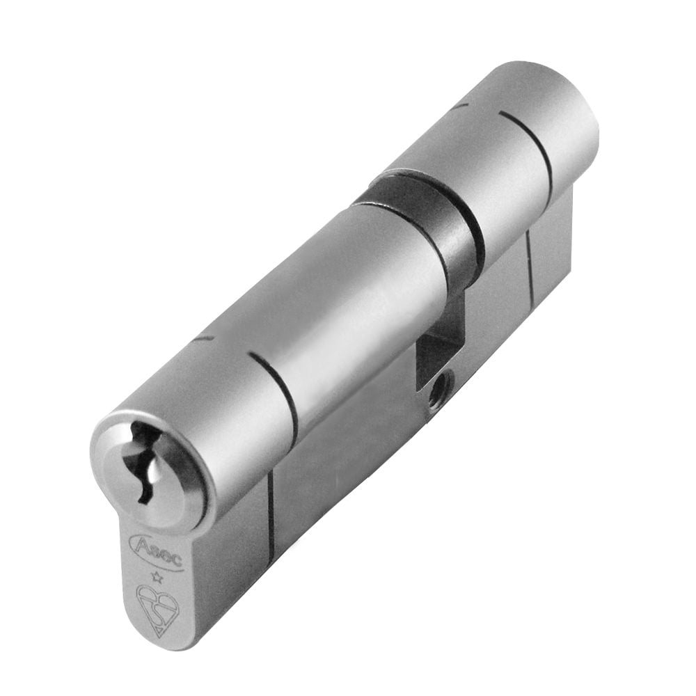 ASEC Kite BS 1 Star Kitemarked Euro Double Cylinder - AS10134 - 35/50 - Nickel Plated - AS10134