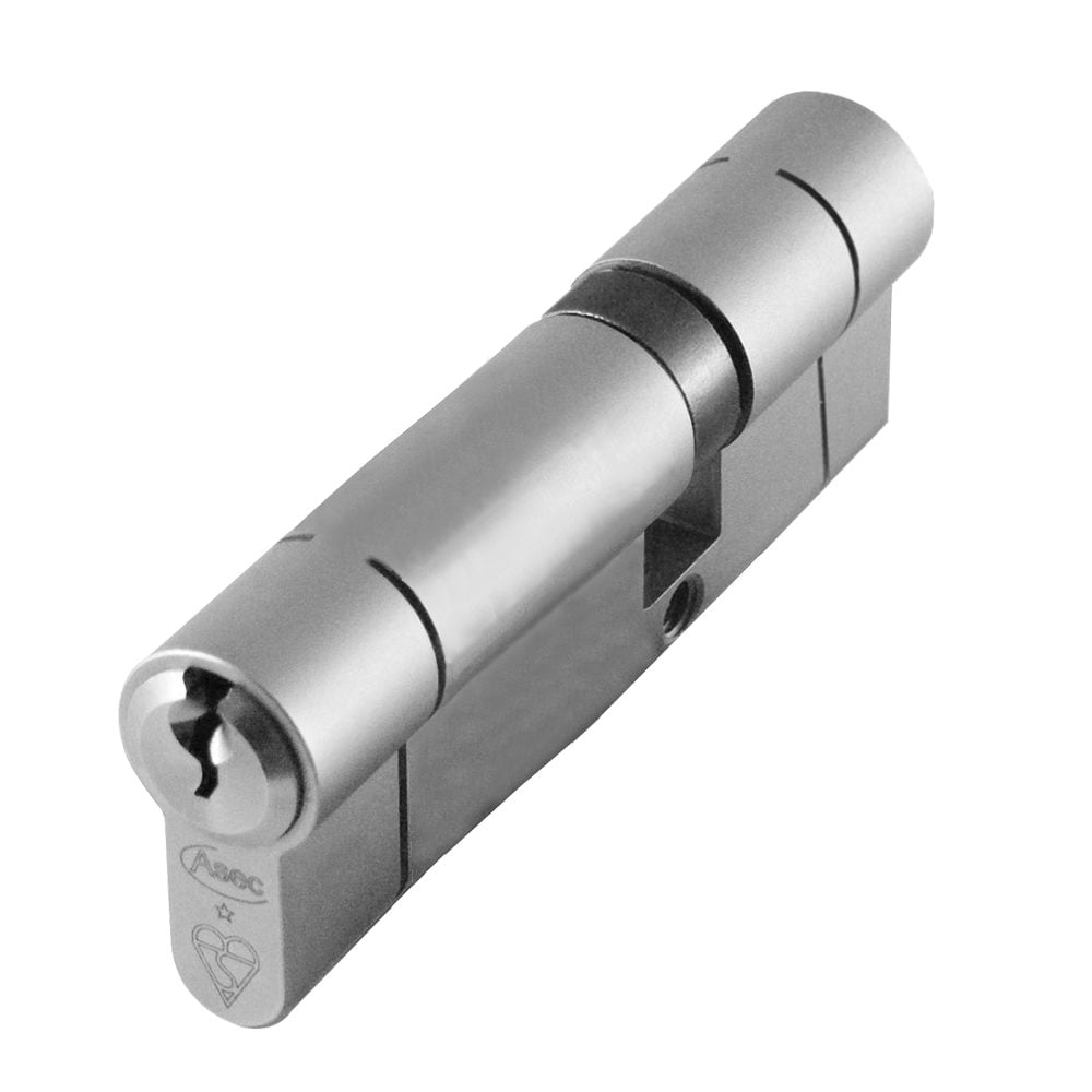 ASEC Kite BS 1 Star Kitemarked Euro Double Cylinder - AS10136 - 35/55 - Nickel Plated - AS10136