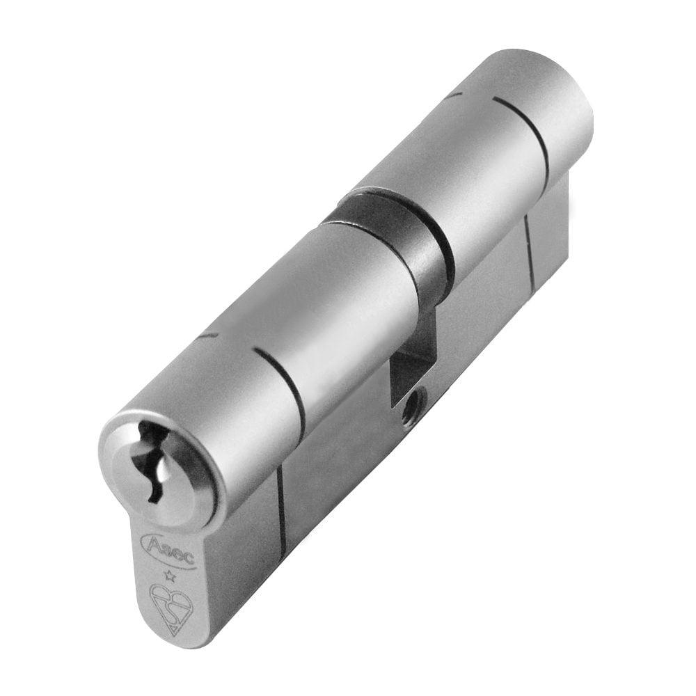ASEC Kite BS 1 Star Kitemarked Euro Double Cylinder - AS10140 - 40/45 - Nickel Plated - AS10140