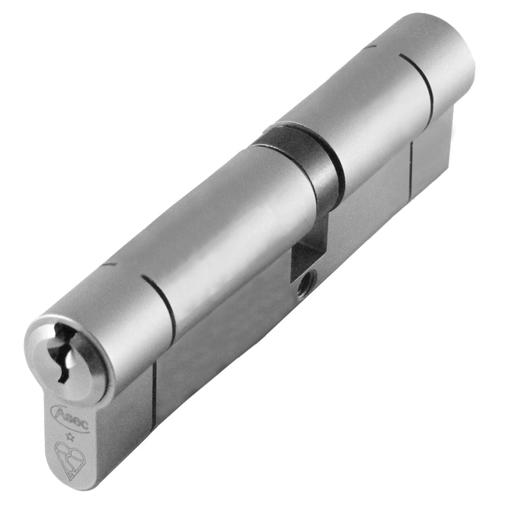 ASEC Kite BS 1 Star Kitemarked Euro Double Cylinder - AS10154 - 45/60 - Nickel Plated - AS10154