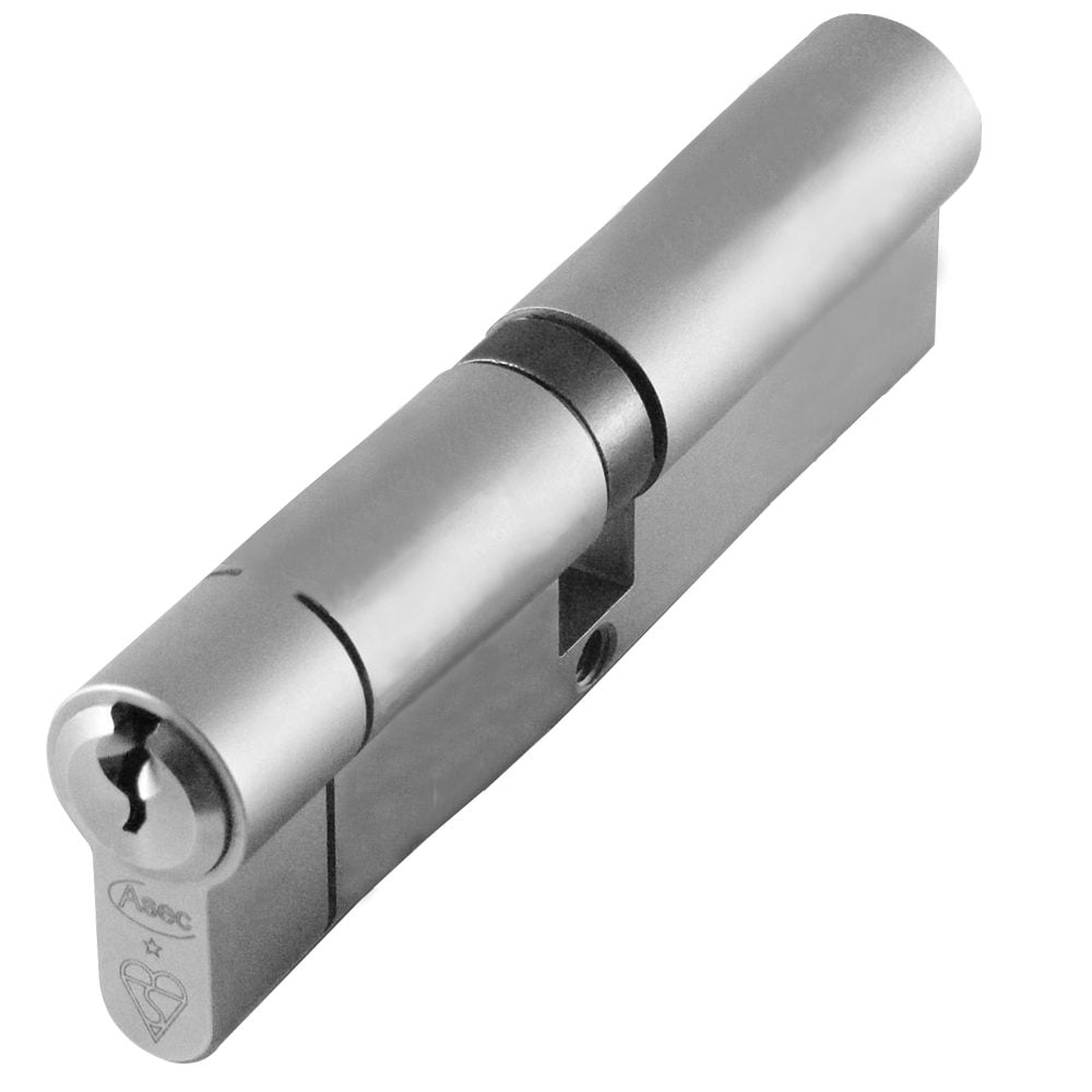 ASEC Kite BS 1 Star Kitemarked Euro Double Cylinder - AS10158 - 50/50 - Nickel Plated - AS10158