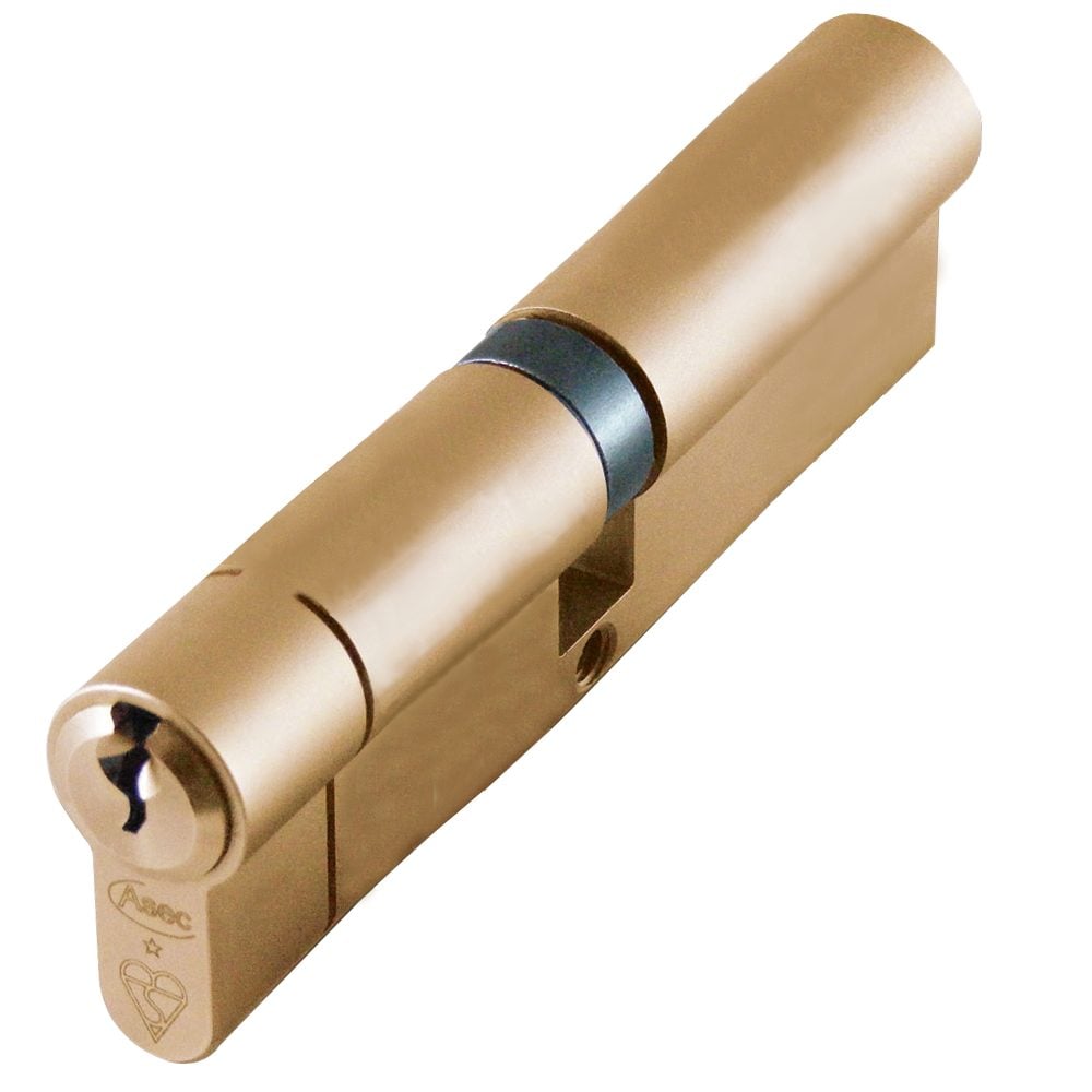 ASEC Kite BS 1 Star Kitemarked Euro Double Cylinder - AS10159 - 50/50 - Satin Brass - AS10159