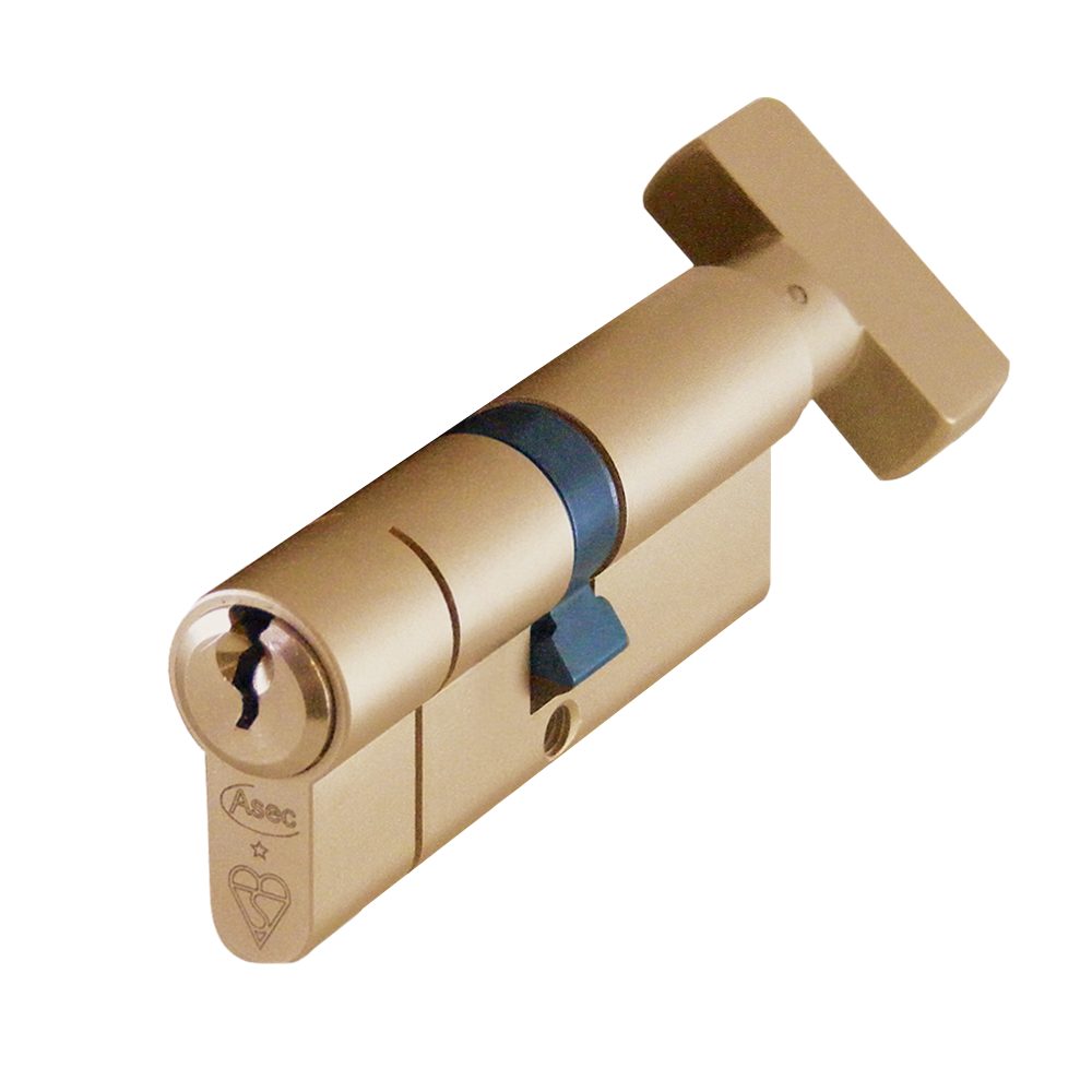 ASEC Kite BS 1 Star Kitemarked Euro Key &amp; Turn Cylinder